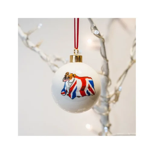 British Bulldog Bauble