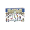 Christmas Ice Skating Advent Calendar Card