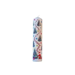 Christmas Trees Christmas Large Pillar Advent Candle