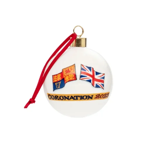 King Charles III Coronation Fine Bone China Bauble
