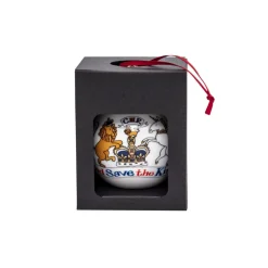 King Charles III Coronation Fine Bone China Bauble