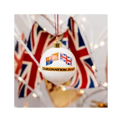 King Charles III Coronation Fine Bone China Bauble