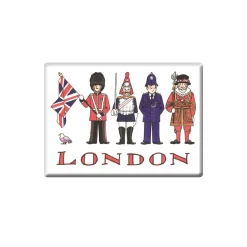London Figures Fridge Magnet