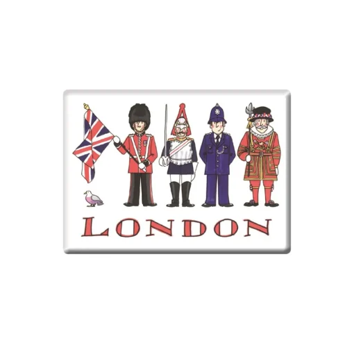 London Figures Fridge Magnet