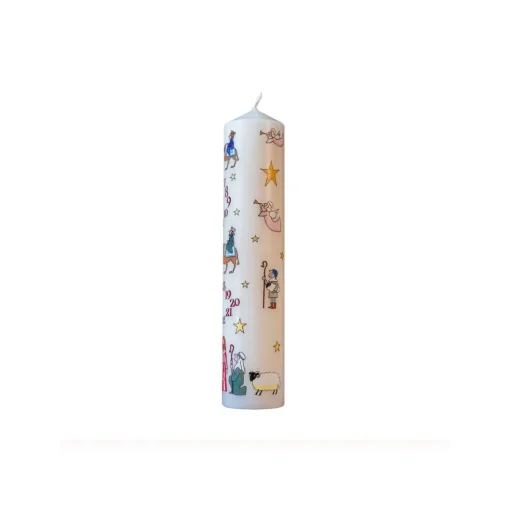 Nativity Large Pillar Advent Candle