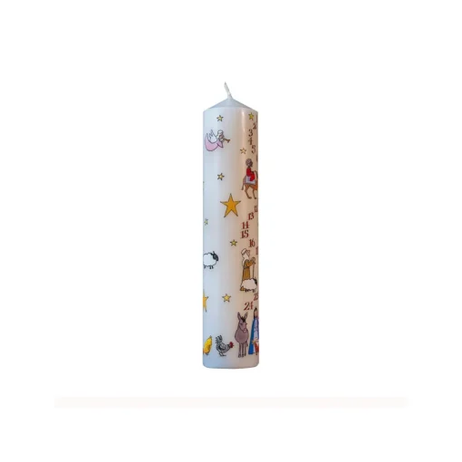 Nativity Large Pillar Advent Candle