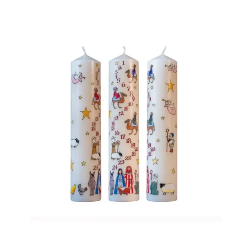 Nativity Large Pillar Advent Candle