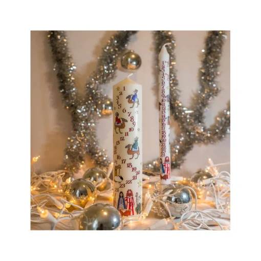 Nativity Large Pillar Advent Candle