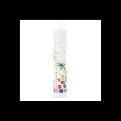 Santa's Sleigh Christmas Large Pillar Advent Candle