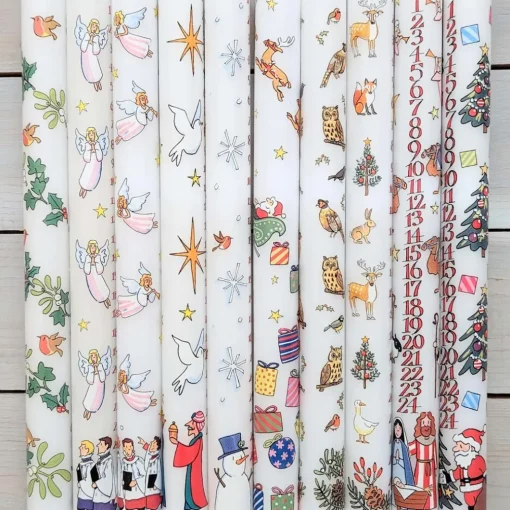 Snowmen Christmas Dinner Advent Candle
