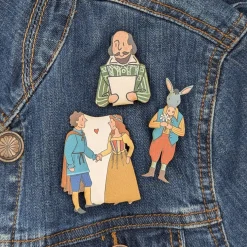 William Shakespeare Single Pin Badge