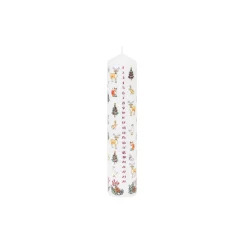 Winter Wildlife Christmas Large Pillar Advent Candle