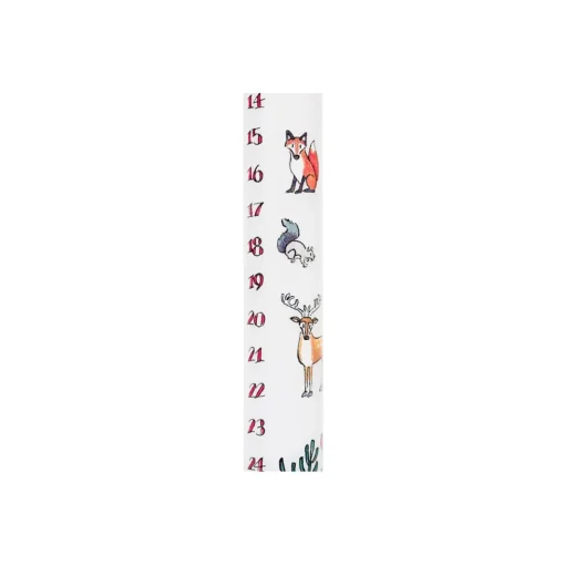 Winter Wildlife Christmas Dinner Advent Candle