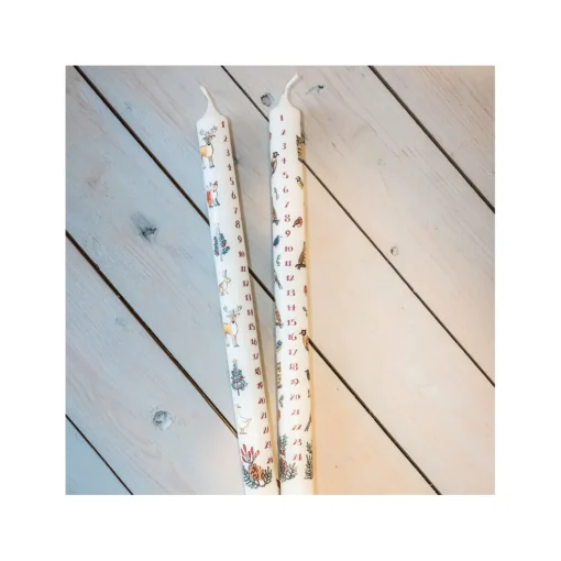 Winter Wildlife Christmas Dinner Advent Candle