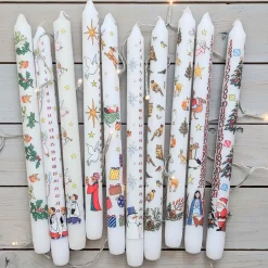 Winter Wildlife Christmas Dinner Advent Candle