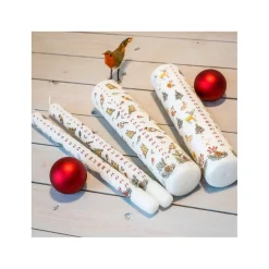 Winter Wildlife Christmas Large Pillar Advent Candle